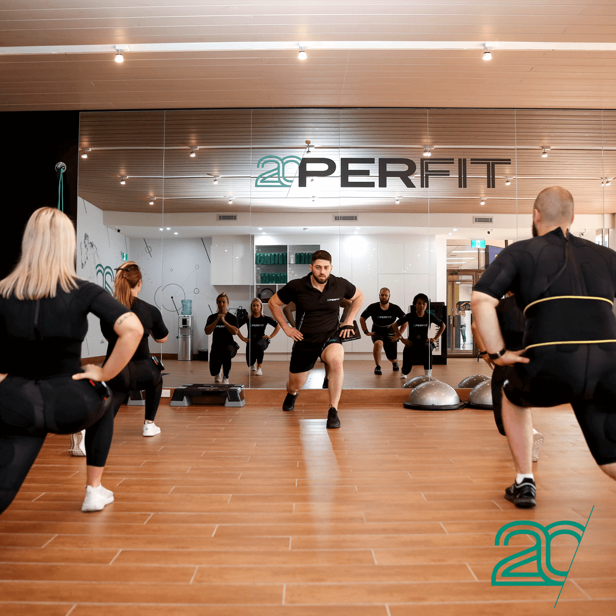 Class Session Using 20PerFit's EMS Technology at the Parramatta Studio